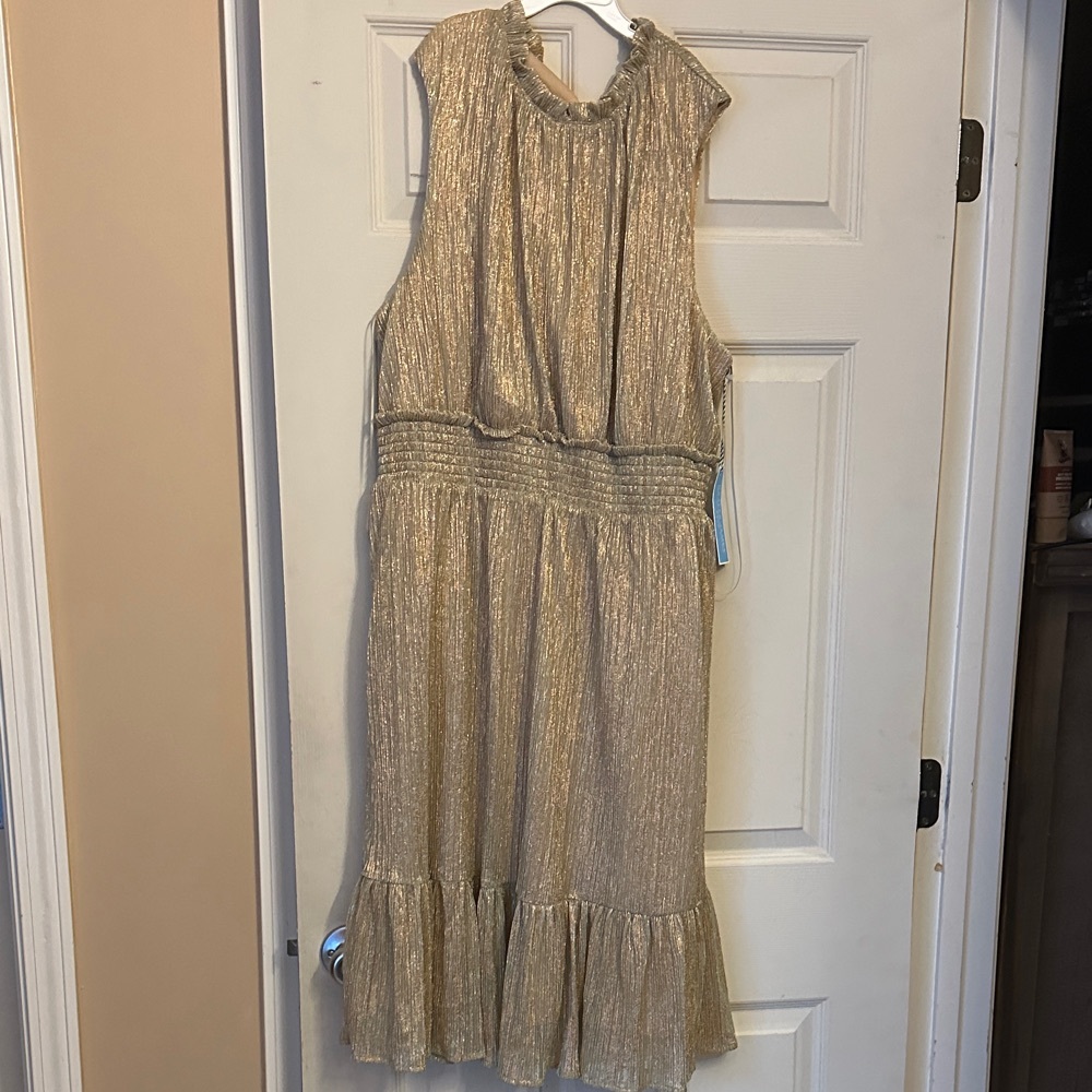 Draper James Gold Formal Dress